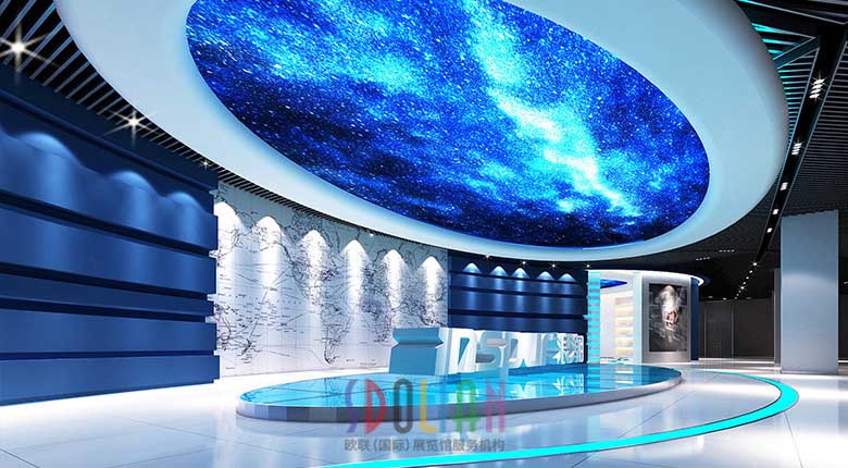 山东欧联展览展示设计效果图 数字创意产品展览展示服务的艺术与科技融合